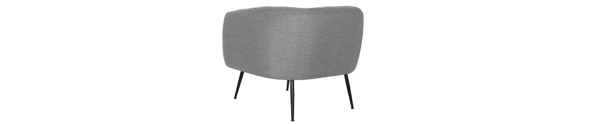 SILLON POLIESTER METAL 81X75X73 GRIS