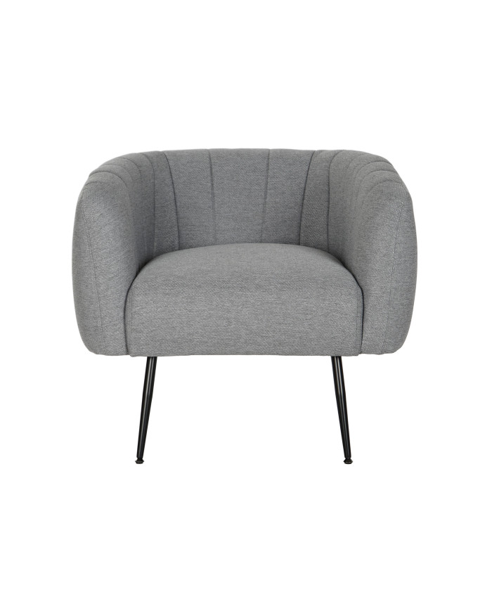 SILLON POLIESTER METAL 81X75X73 GRIS