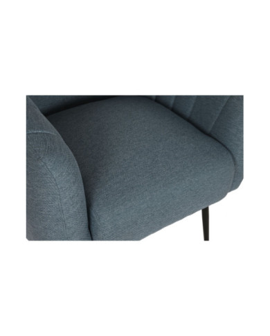 SILLON POLIESTER METAL 81X75X73 AZUL