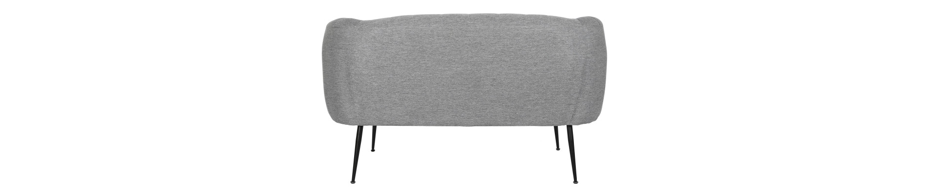 SOFA POLIESTER METAL 129X75X73 GRIS