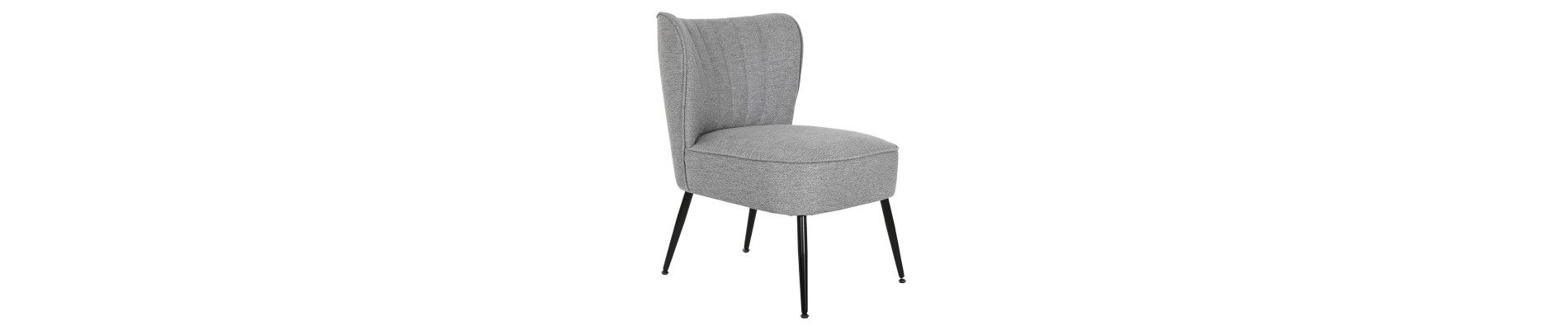 SILLON POLIESTER METAL 55X64X72,5 GRIS