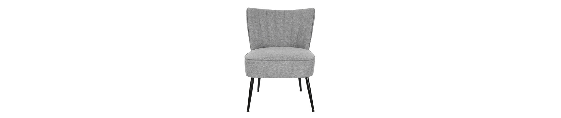 SILLON POLIESTER METAL 55X64X72,5 GRIS