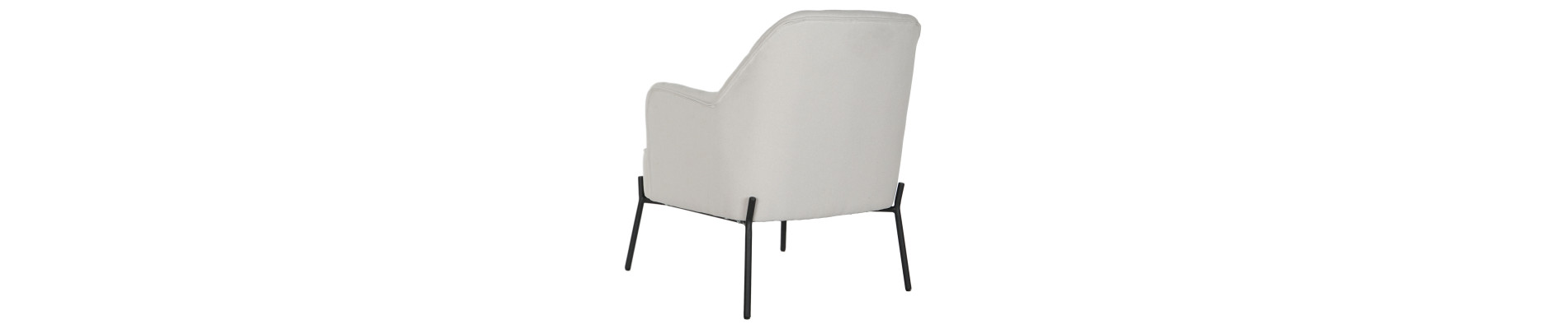 SILLON POLIESTER METAL 65X73X79,5 BEIGE
