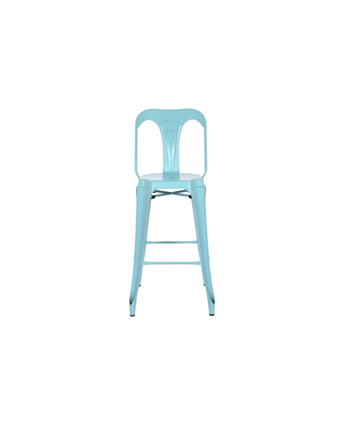 TABURETE METAL 44X48X113 RESPALDO AZUL MARINO