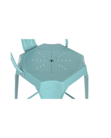 TABURETE METAL 44X48X113 RESPALDO AZUL MARINO