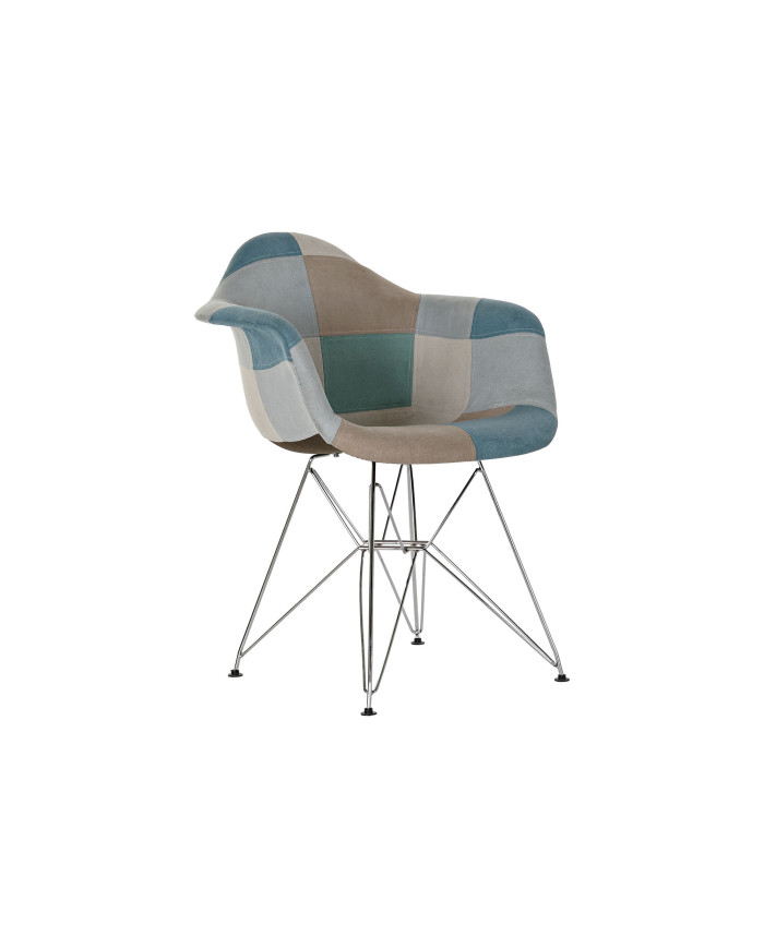 SILLA POLIESTER METAL 63X61X83 46CM PATCHWORK