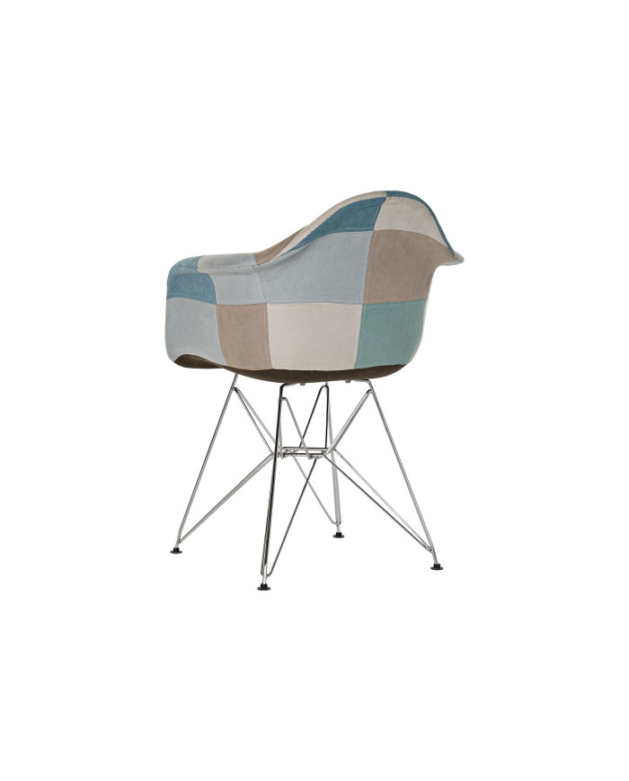 SILLA POLIESTER METAL 63X61X83 46CM PATCHWORK