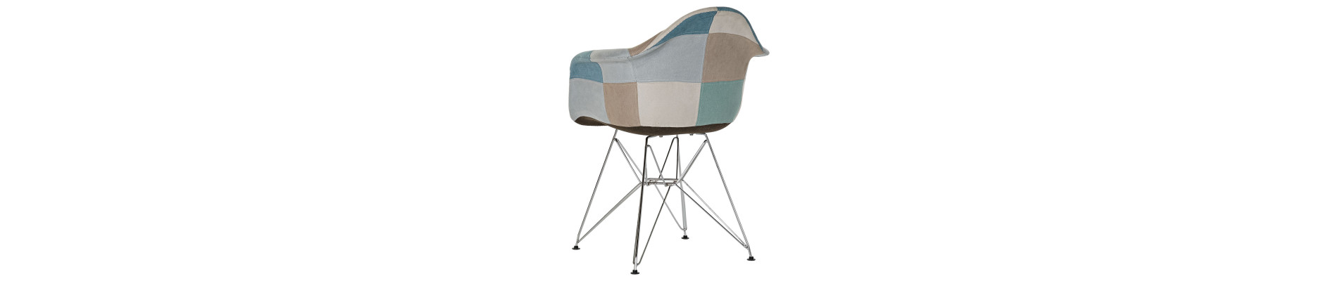 SILLA POLIESTER METAL 63X61X83 46CM PATCHWORK