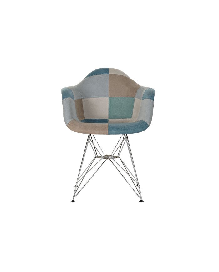 SILLA POLIESTER METAL 63X61X83 46CM PATCHWORK