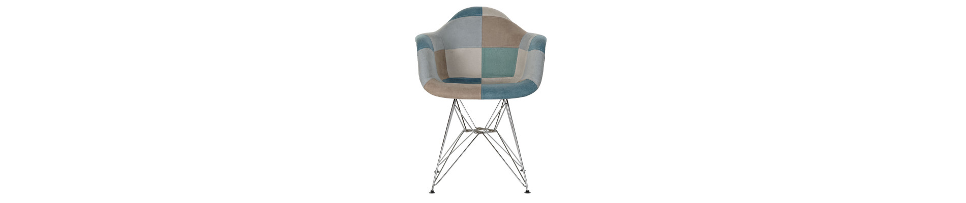 SILLA POLIESTER METAL 63X61X83 46CM PATCHWORK