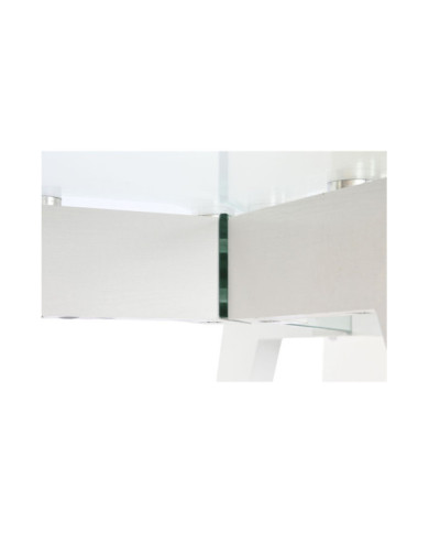 MESA COMEDOR CRISTAL MDF 160X90X75 TEMPLADO BLANCO