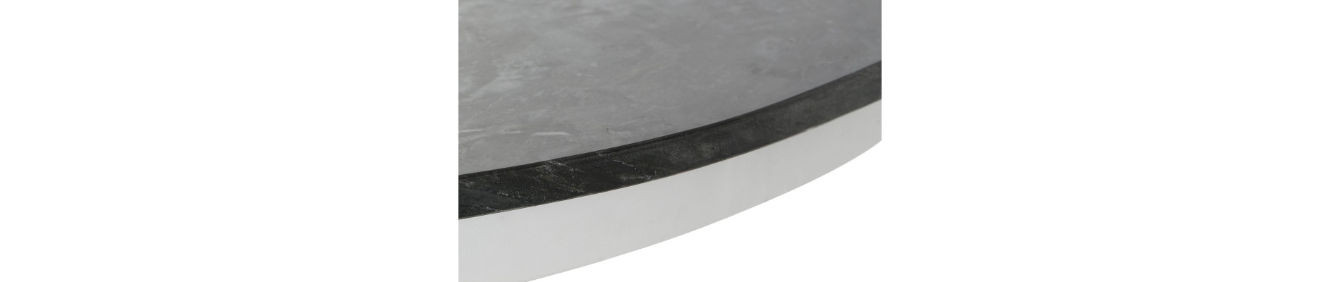 MESA COMEDOR MARMOL METAL 110X110X76 NEGRO