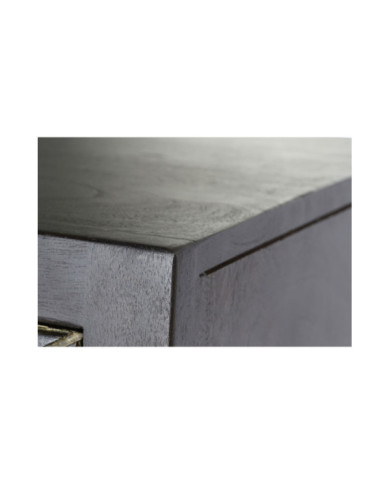 ARMARIO ACACIA METAL 100X40X175 MARRON OSCURO