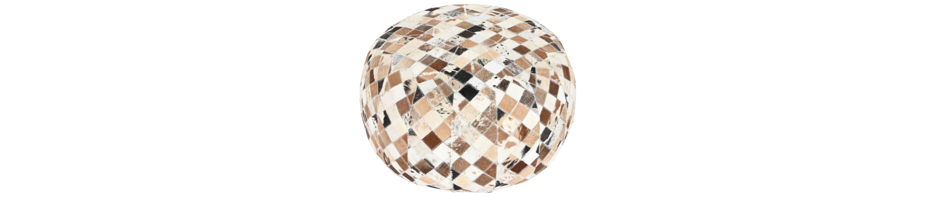 COJIN SUELO PIEL 48X48X35 CAMEL