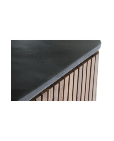 APARADOR ACACIA MARMOL 85X45X130 NEGRO