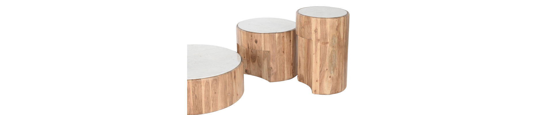 MESA CENTRO SET 3 ACACIA 38,5X38,5X58,5 65,10
