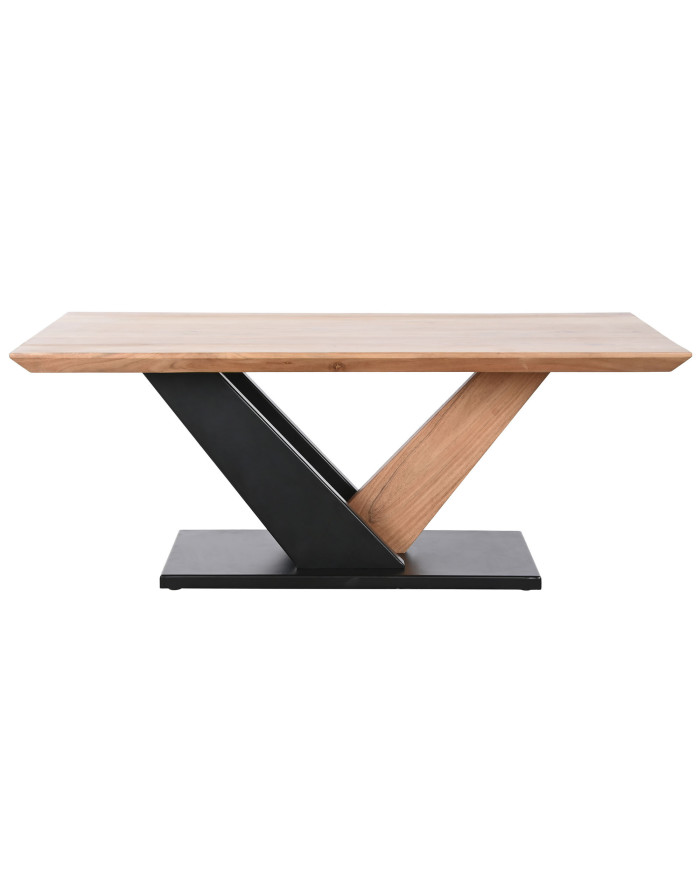 MESA CENTRO ACACIA METAL 115X60X45
