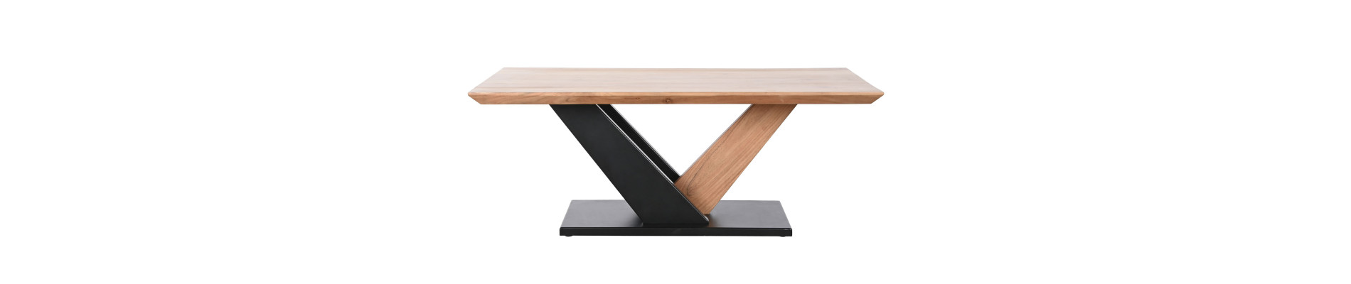 MESA CENTRO ACACIA METAL 115X60X45