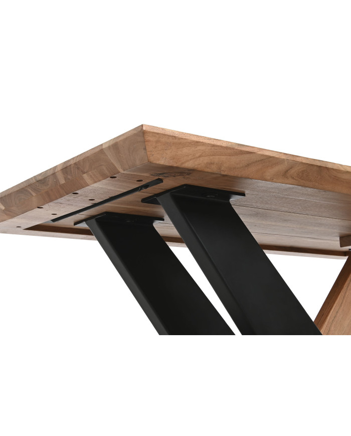 MESA CENTRO ACACIA METAL 115X60X45