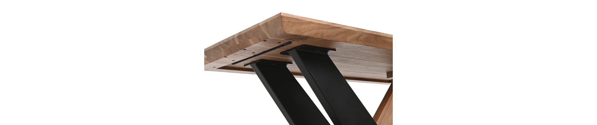 MESA CENTRO ACACIA METAL 115X60X45