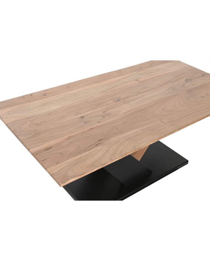 MESA CENTRO ACACIA METAL 115X60X45