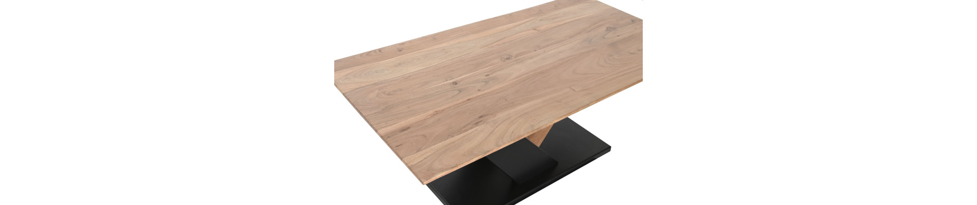 MESA CENTRO ACACIA METAL 115X60X45