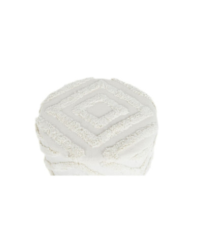 REPOSAPIES ALGODON EUCALIPTO 40X40X40 BLANCO