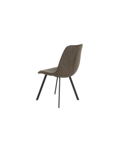 SILLA METAL PU 63X49X85 GRIS