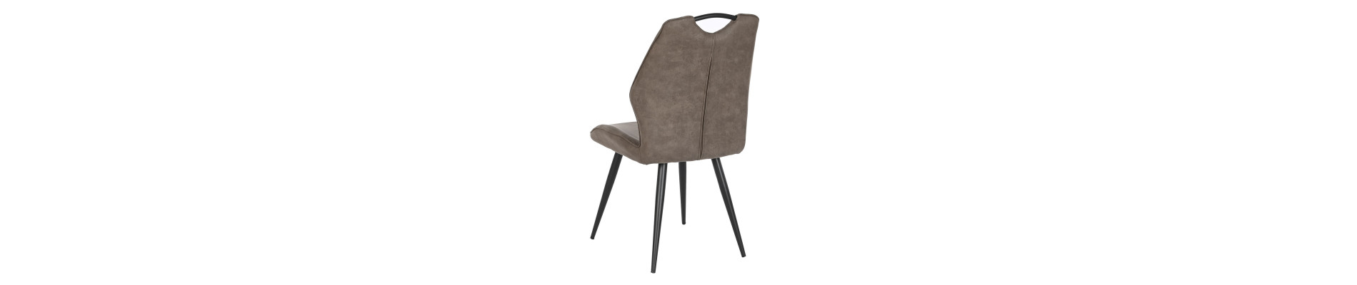 SILLA POLIESTER METAL 60X48X88,5 ASA MARRON OSCURO
