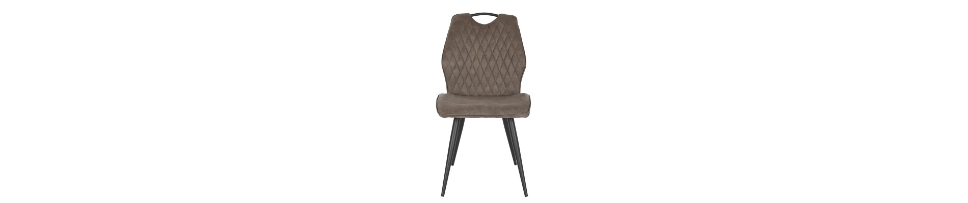SILLA POLIESTER METAL 60X48X88,5 ASA MARRON OSCURO