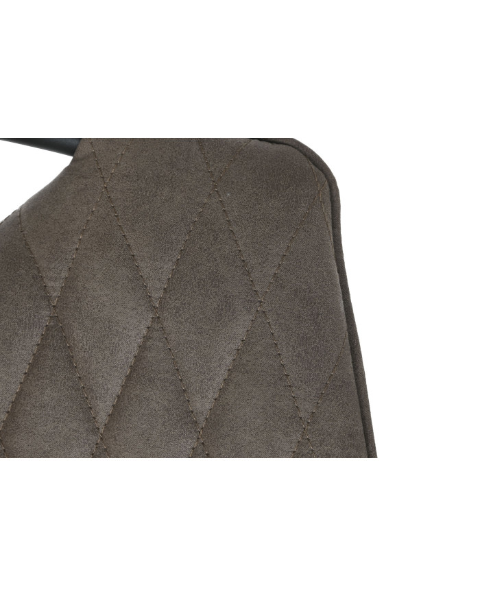 SILLA POLIESTER METAL 60X48X88,5 ASA MARRON OSCURO
