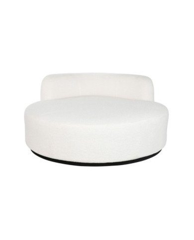 SOFA POLIESTER 150X150X69 BORREGUITO BLANCO