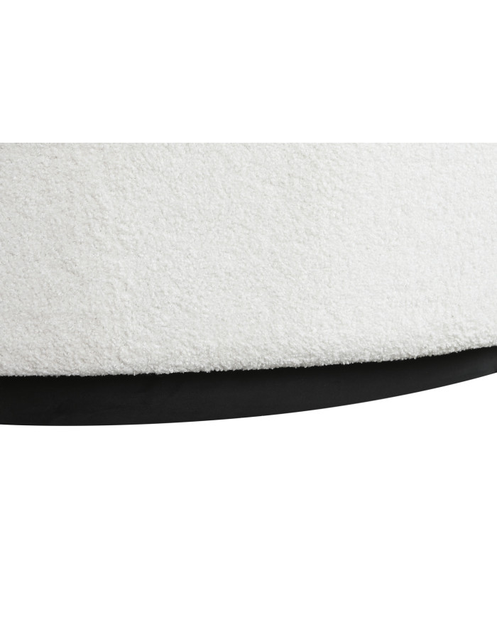 SOFA POLIESTER 150X150X69 BORREGUITO BLANCO