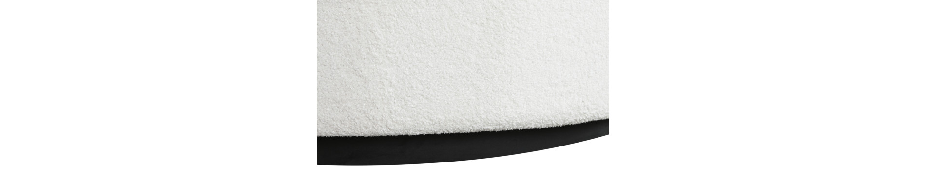 SOFA POLIESTER 150X150X69 BORREGUITO BLANCO