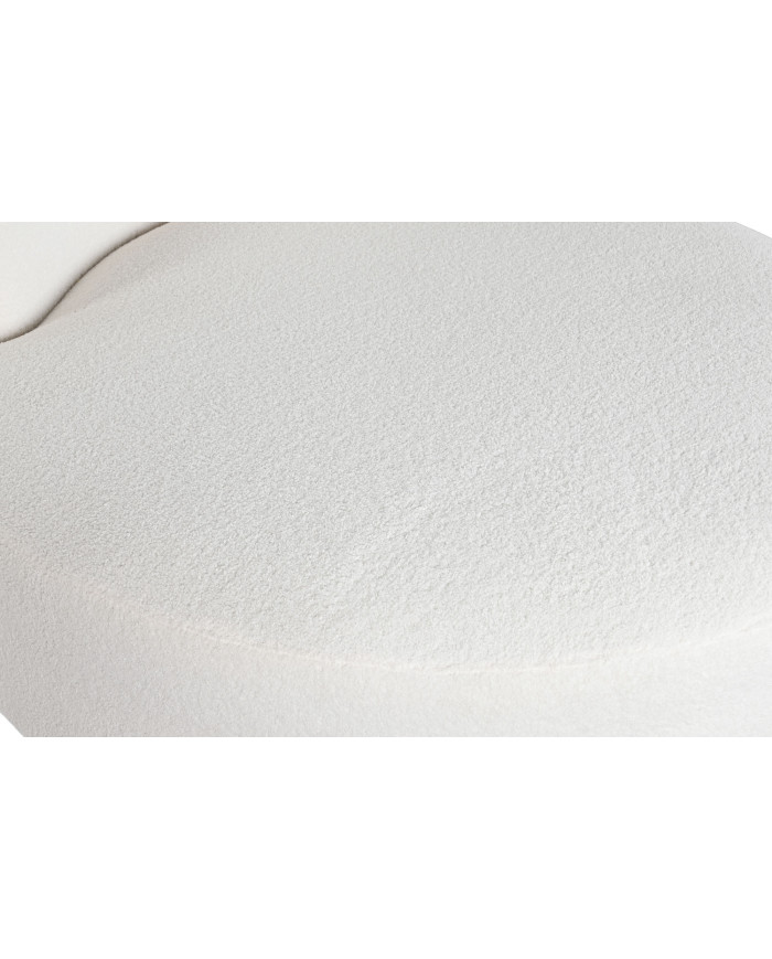 SOFA POLIESTER 150X150X69 BORREGUITO BLANCO