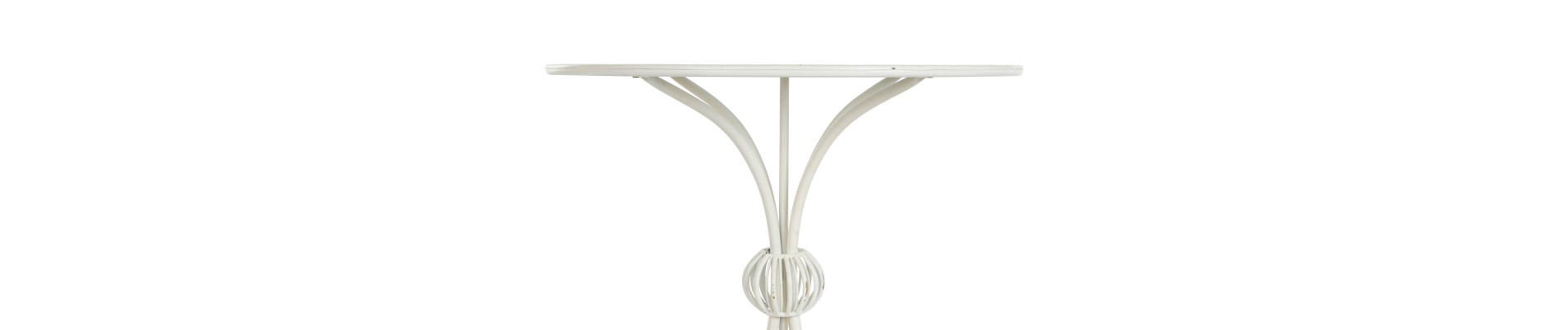 MESITA AUXILIAR METAL 81X81X81,5 BLANCO