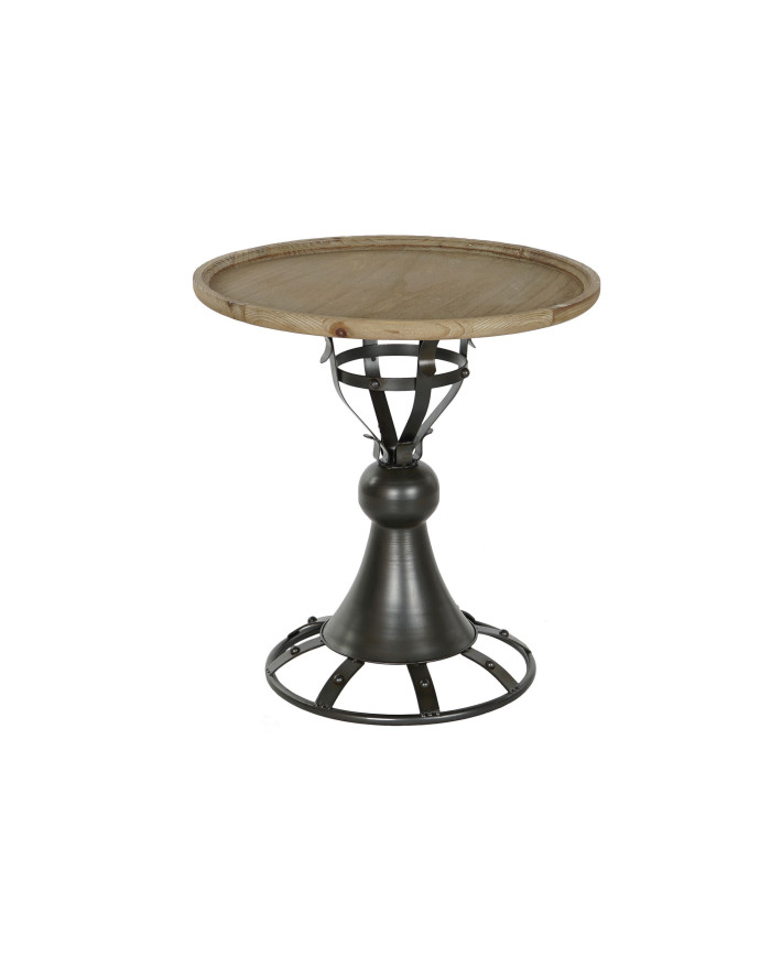 MESITA AUXILIAR ABETO METAL 60X60X63,5 NEGRO