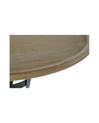 MESITA AUXILIAR ABETO METAL 60X60X63,5 NEGRO