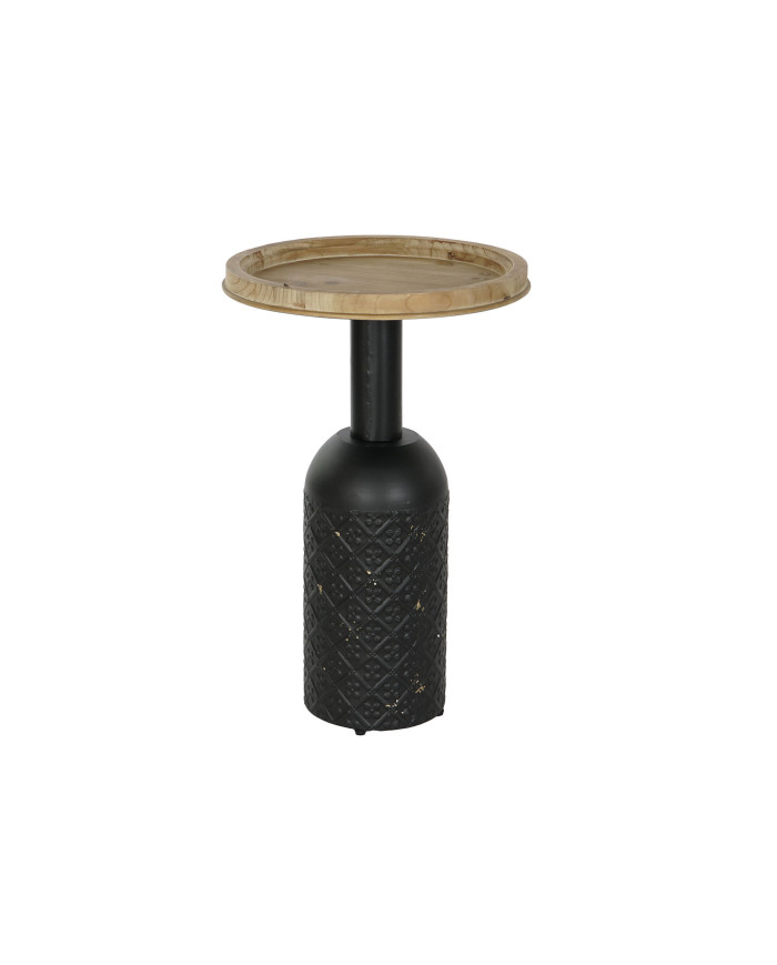 MESITA AUXILIAR ABETO METAL 41,5X41,5X65 NATURAL