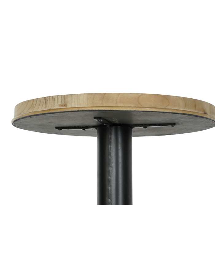 MESITA AUXILIAR ABETO METAL 41,5X41,5X65 NATURAL