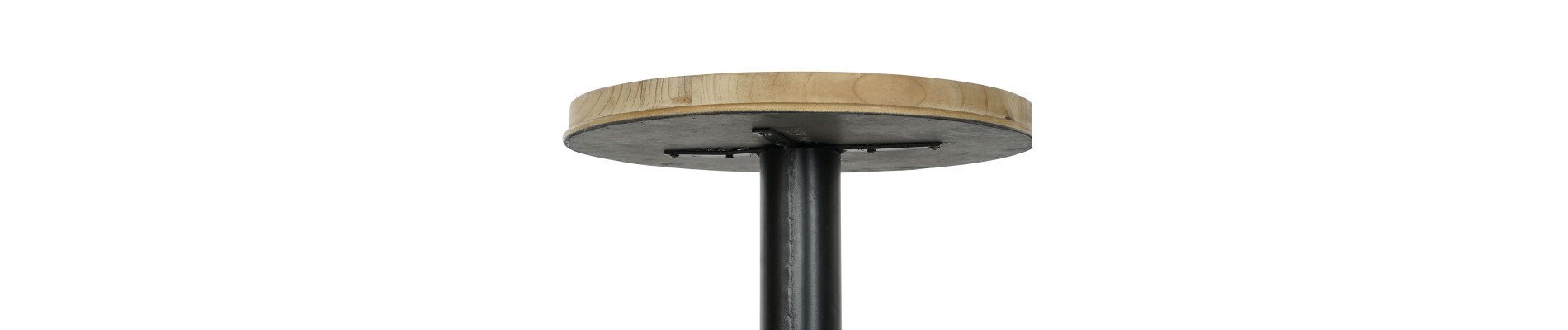 MESITA AUXILIAR ABETO METAL 41,5X41,5X65 NATURAL