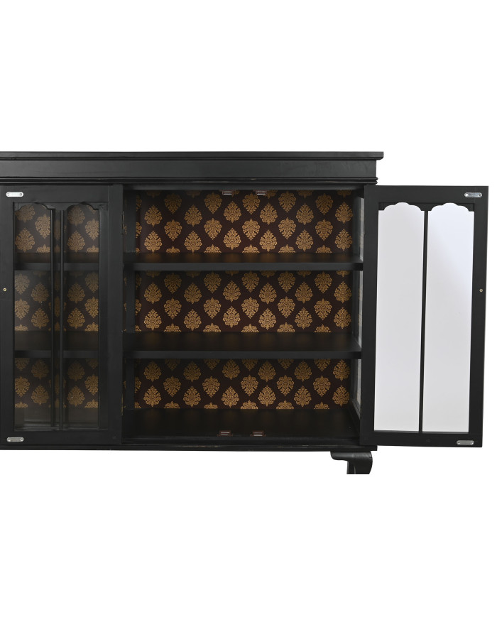 BUFFET ABETO CRISTAL 142,5X40,5X101,5 NEGRO