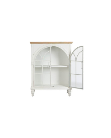 VITRINA ABETO CRISTAL 80X36X104 BLANCO