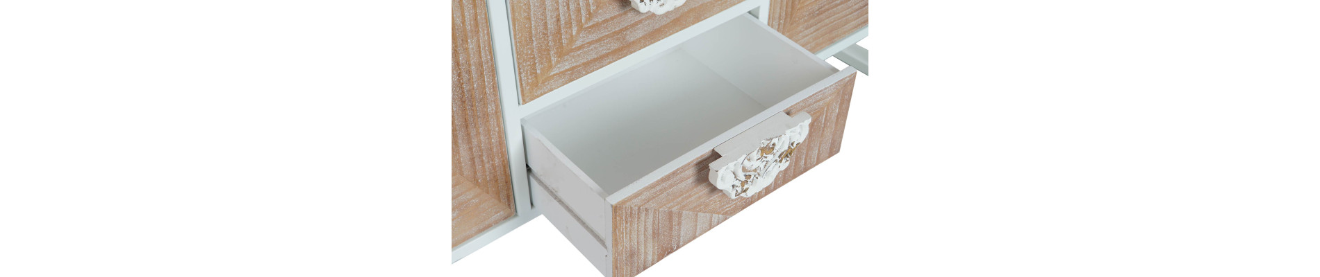 BUFFET ABETO METAL 120X35X80 BLANCO