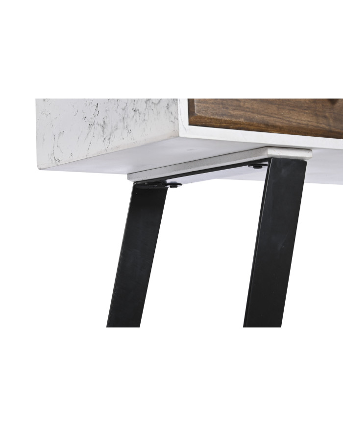 CONSOLA MANGO METAL 105X35X77 BLANCO