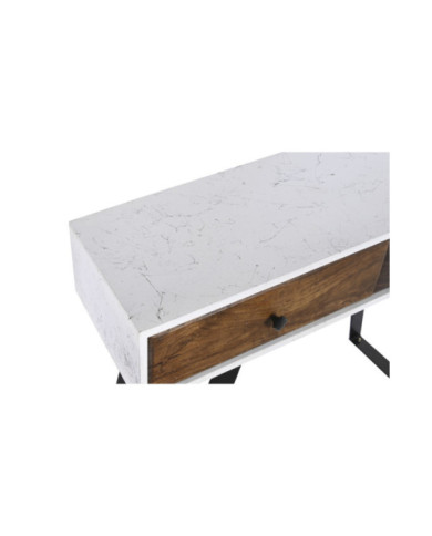 CONSOLA MANGO METAL 105X35X77 BLANCO