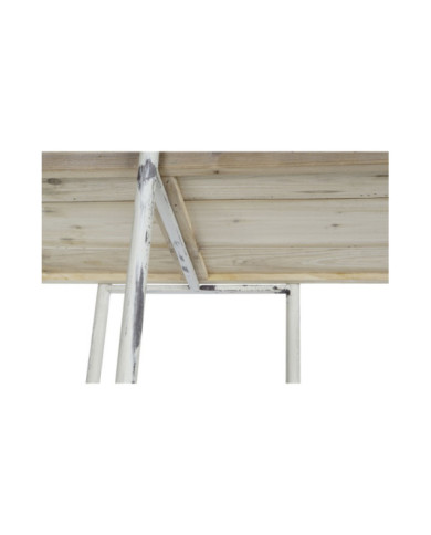 ESTANTERIA ABETO METAL 190X40X200 RUSTICO NATURAL