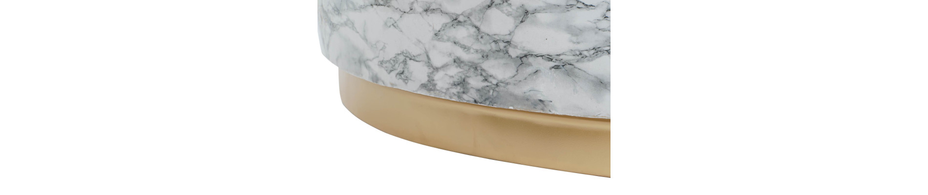 MESA CENTRO HIERRO 119X119X45 SIMIL MARMOL BLANCO