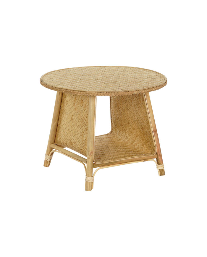 MESITA AUXILIAR BAMBU RATAN 61X61X49 NATURAL