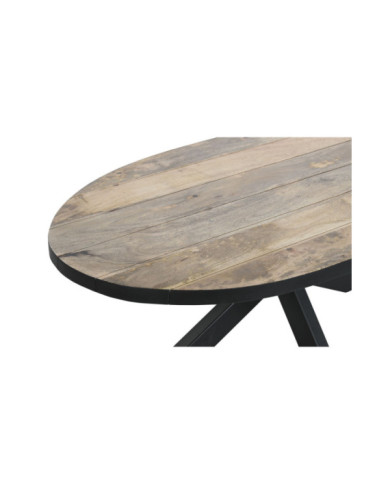 MESA CENTRO METAL MANGO 130X70X45 NATURAL